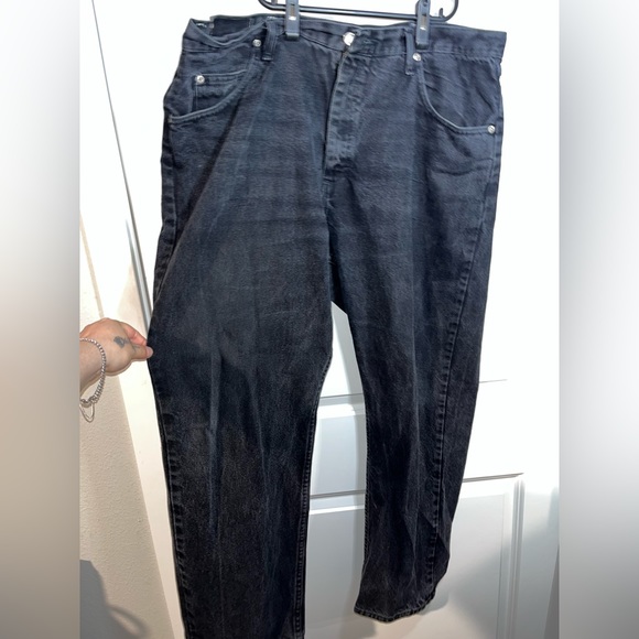 Vintage Mens Wrangler Jeans 90s Faded Medium Wash Denim Jeans - Sizing 40w-32l - Picture 3 of 11
